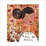 dubbele wenskaart met envelop
15 x 15 cm
kringlooppapier